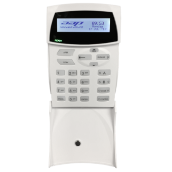 EC-LCD-P (Slimline LCD Keypad with built-in prox reader for EC Control Panels)